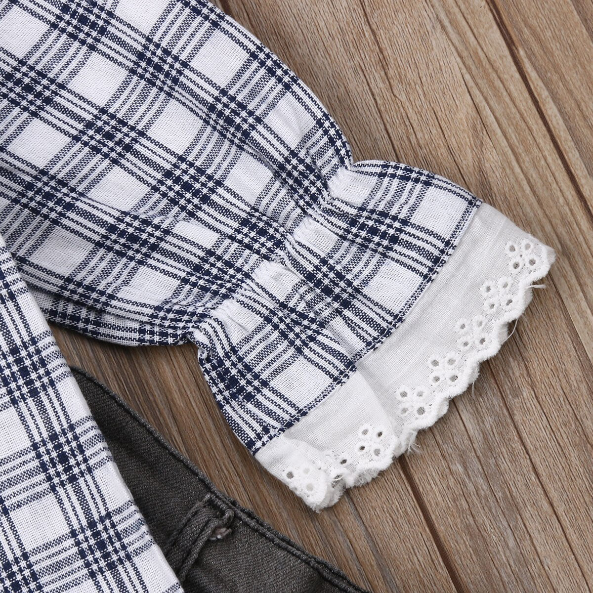 2 7T Toddler Baby Kids Lace Ruffle Clothes Set