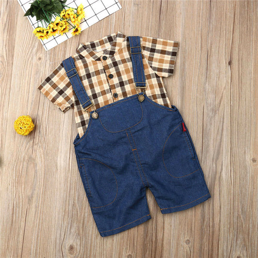 2PCS Newborn Toddler Kid Baby Boy Clothes