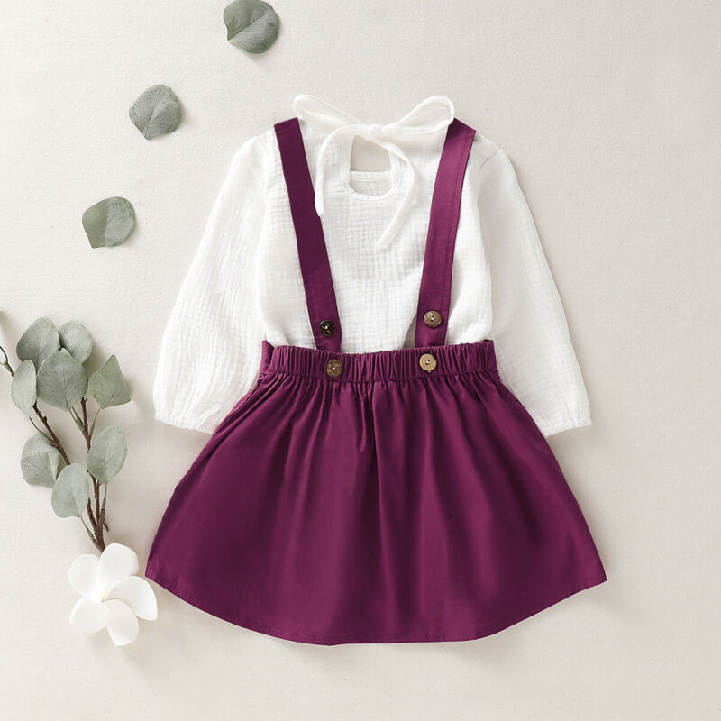 1 6Y Toddler Baby Girls Kids Clothes Sets White