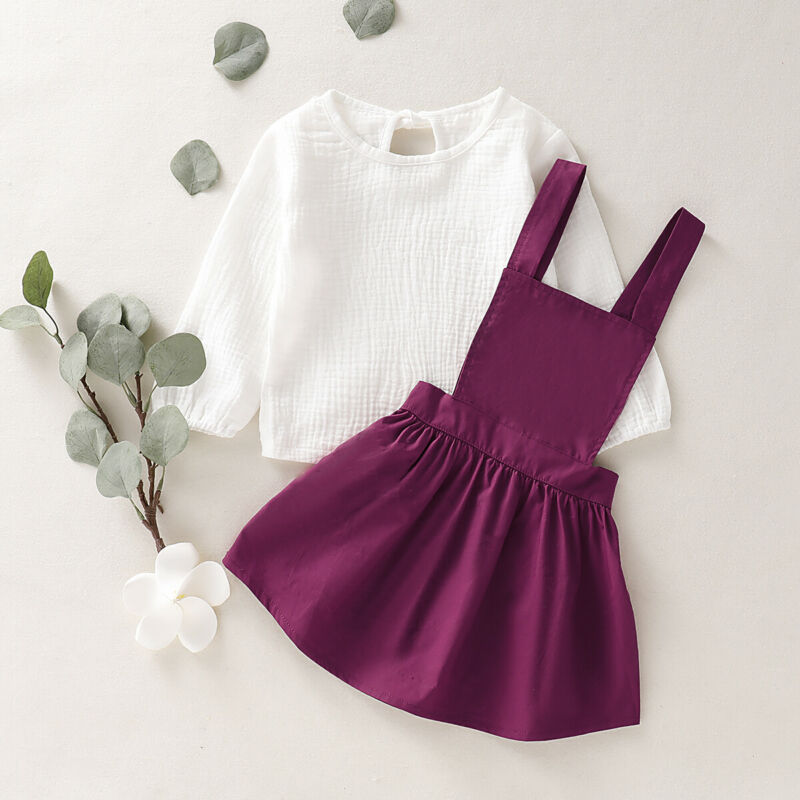 1 6Y Toddler Baby Girls Kids Clothes Sets White