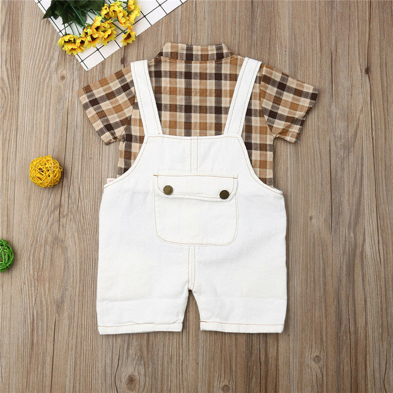 2PCS Newborn Toddler Kid Baby Boy Clothes