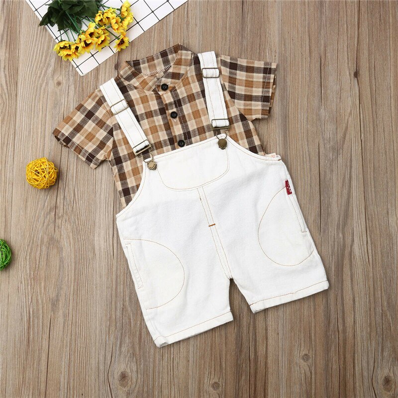 2PCS Newborn Toddler Kid Baby Boy Clothes