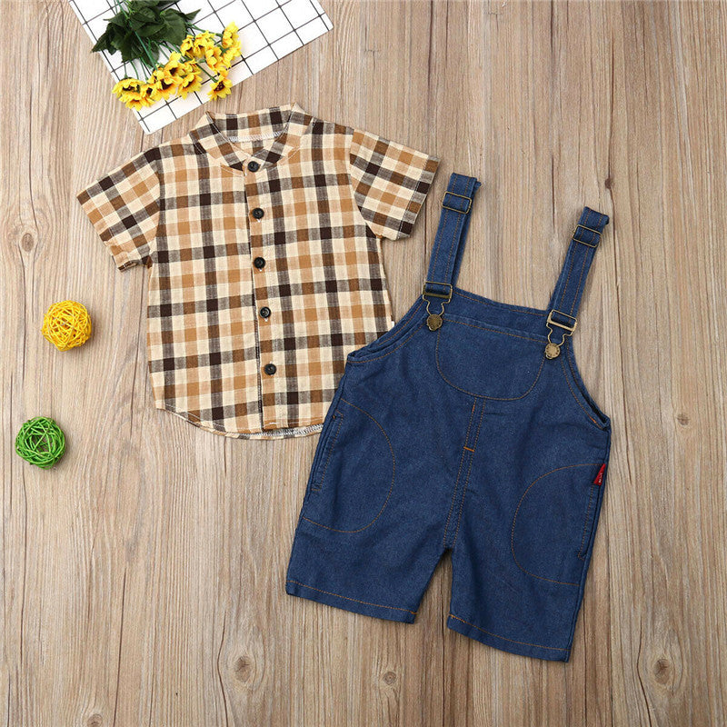 2PCS Newborn Toddler Kid Baby Boy Clothes