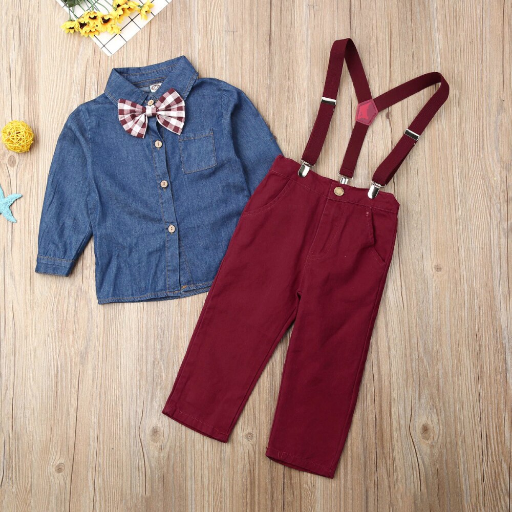 2pcs Toddler Kids Baby Boy Clothes Sets 2 7Y T