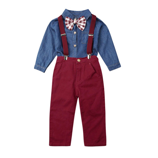 2pcs Toddler Kids Baby Boy Clothes Sets 2 7Y T